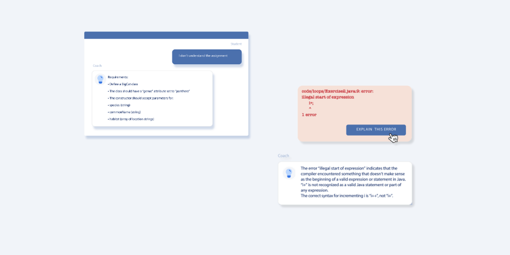 Ai Learning Assistant For Coding Students Codio Coach - Creative Minimal Photo - Full HD